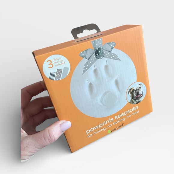 Pearhead Pawprints Keepsake Kit - Brown and White - Picture 3 of 3